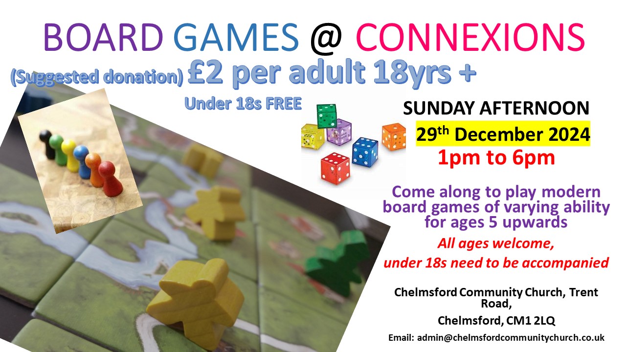 BOARD GAMES at CONNEXIONS Dec 