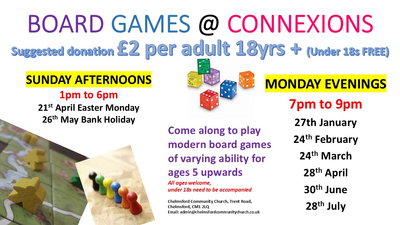 BOARD GAMES at CONNEXIONS