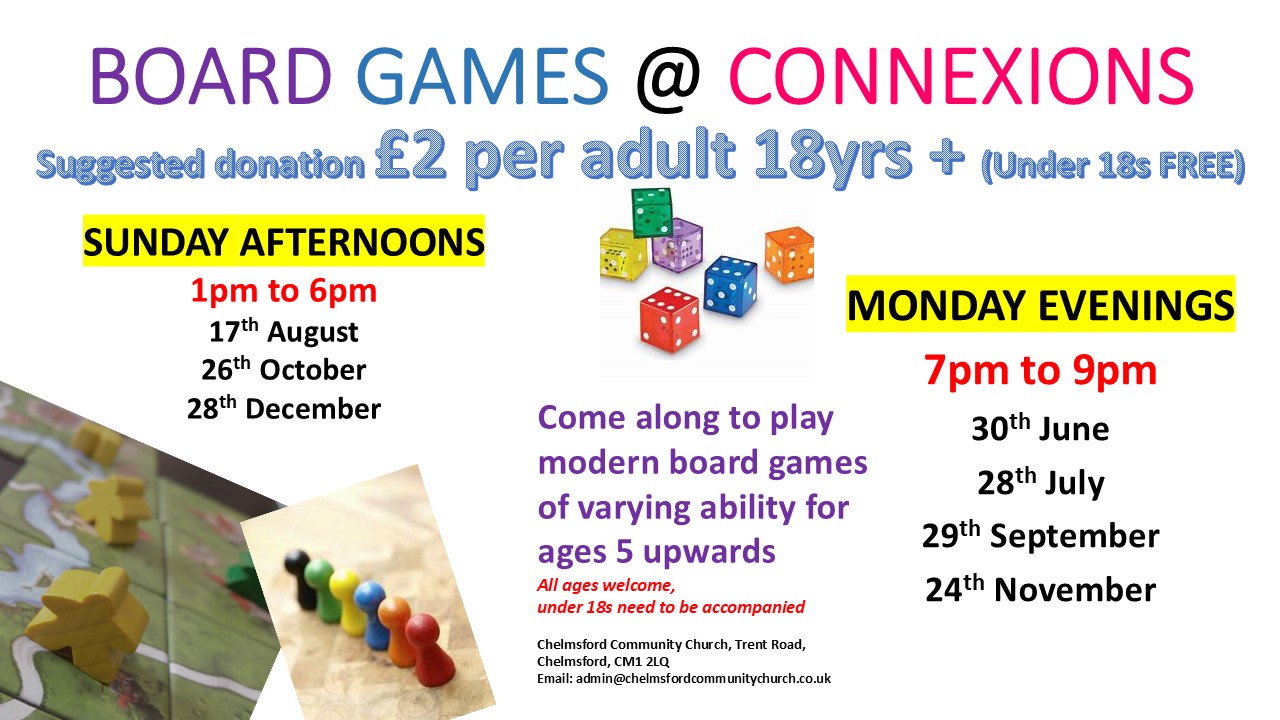 BOARD GAMES at CONNEXIONS