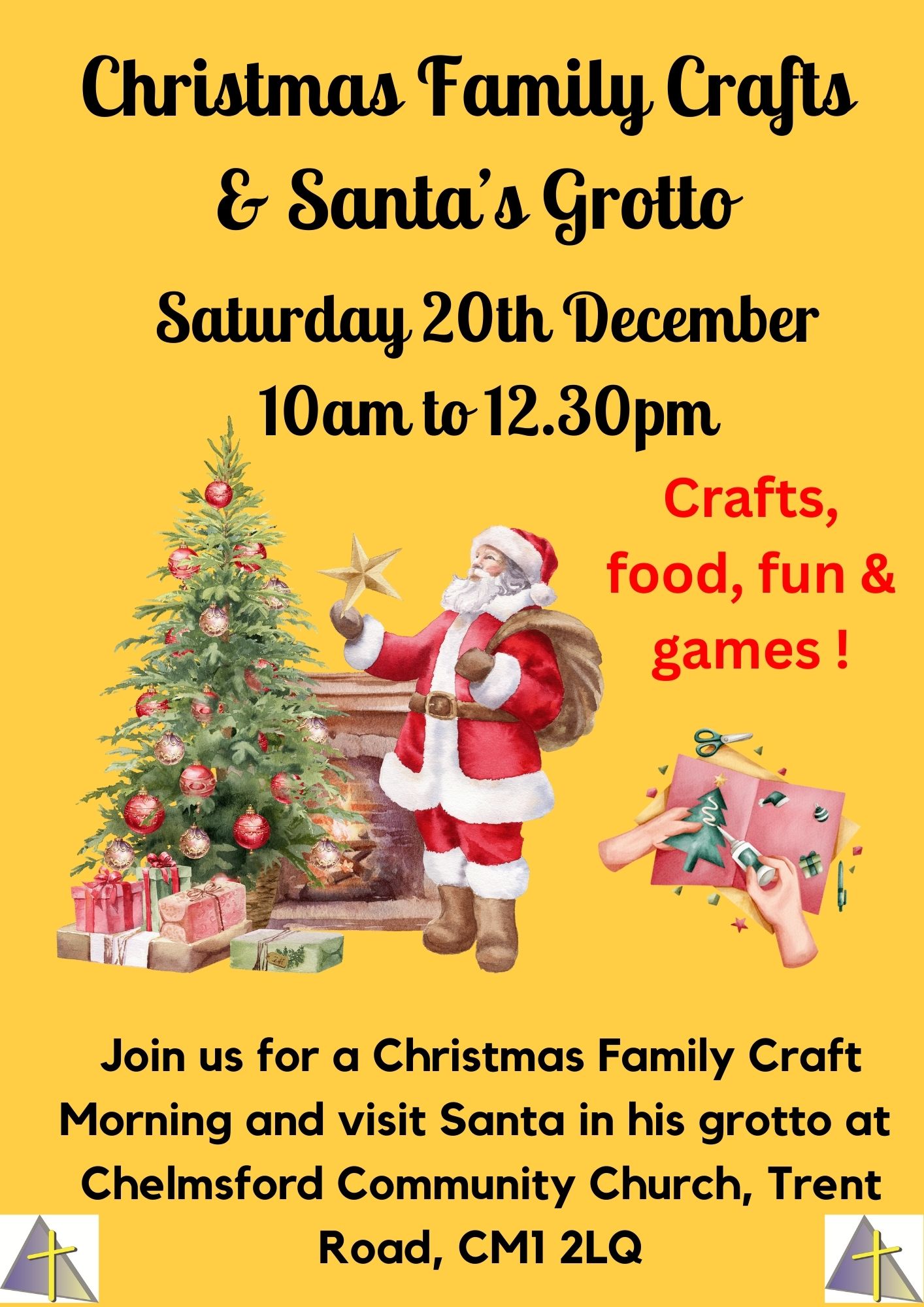 Family Crafts and Santa Dec 20