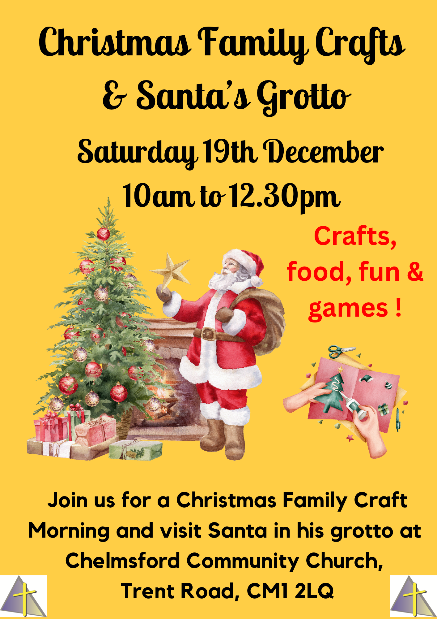 Family Crafts and Santa Dec 20